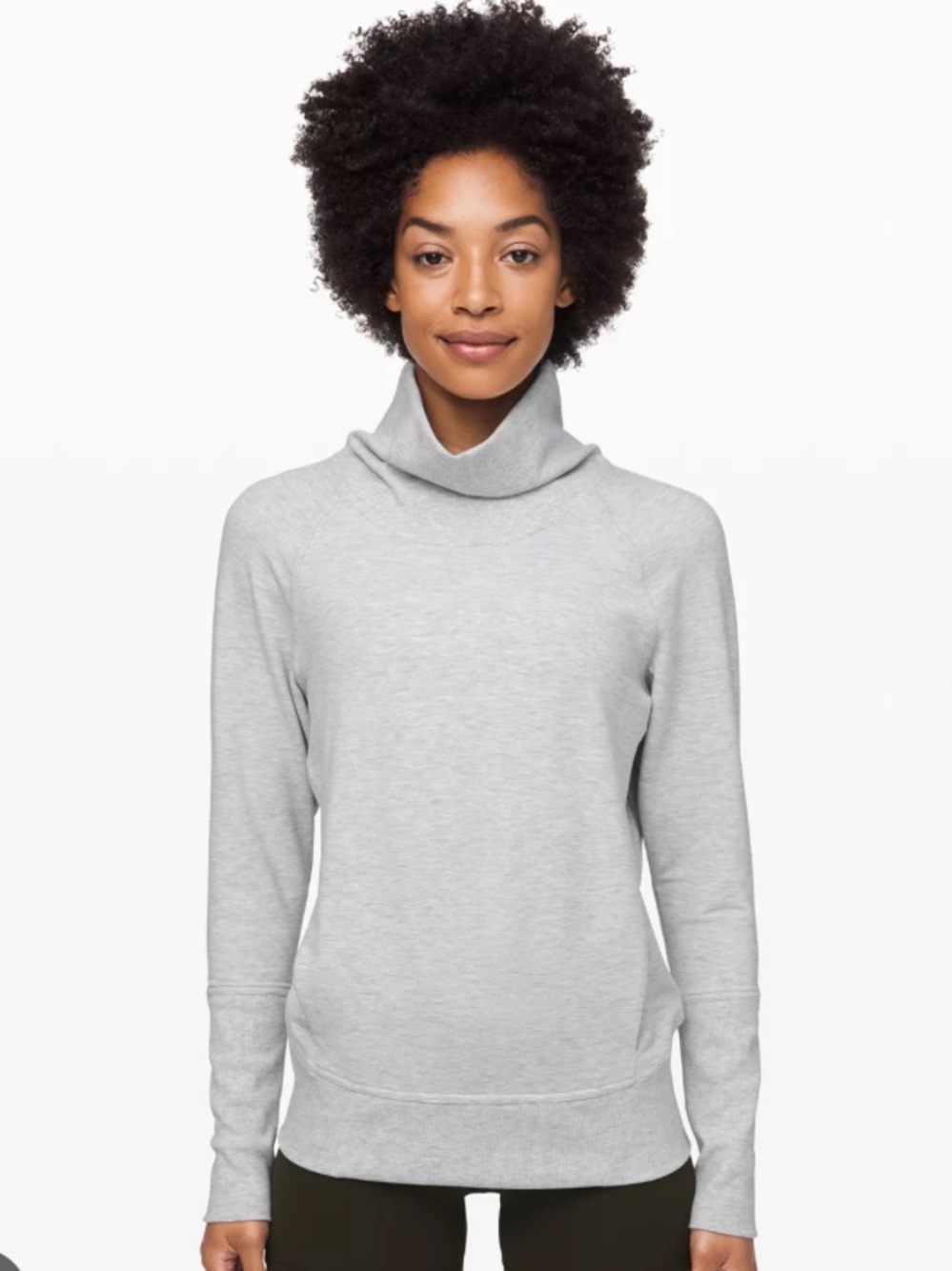 lululemon athletica High Lines Pullover - Heathered Ultra Light Gray